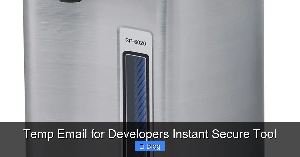 Temp Email for Developers Instant Secure Tool
