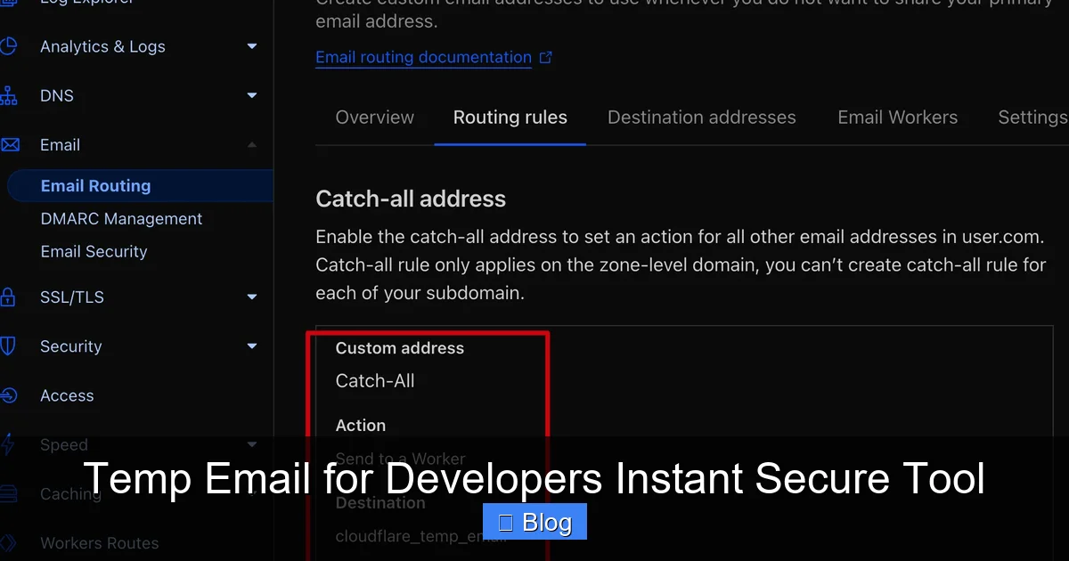 Temp Email for Developers Instant Secure Tool