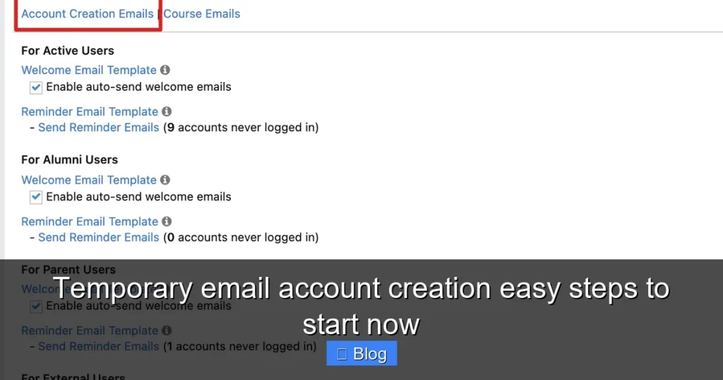 Temporary email account creation easy steps to start now