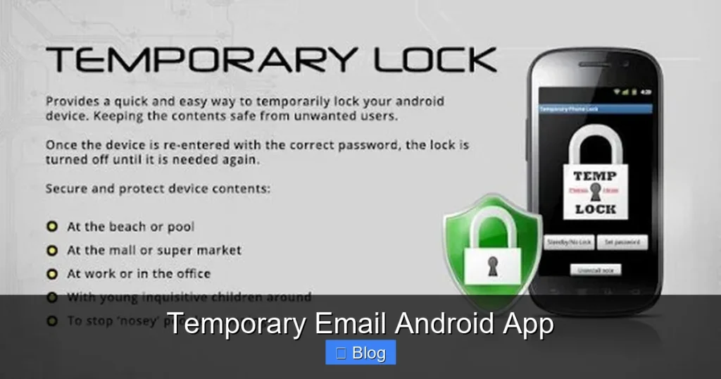 Temporary Email Android App