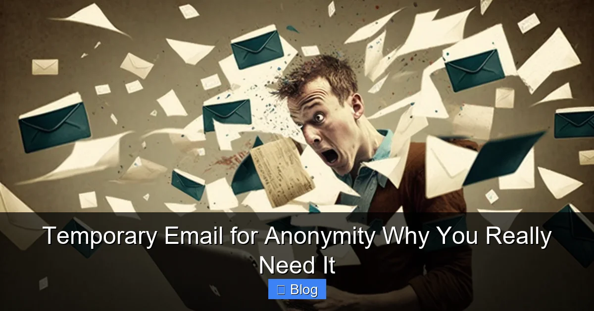Temporary Email for Anonymity Why You Really Need It
