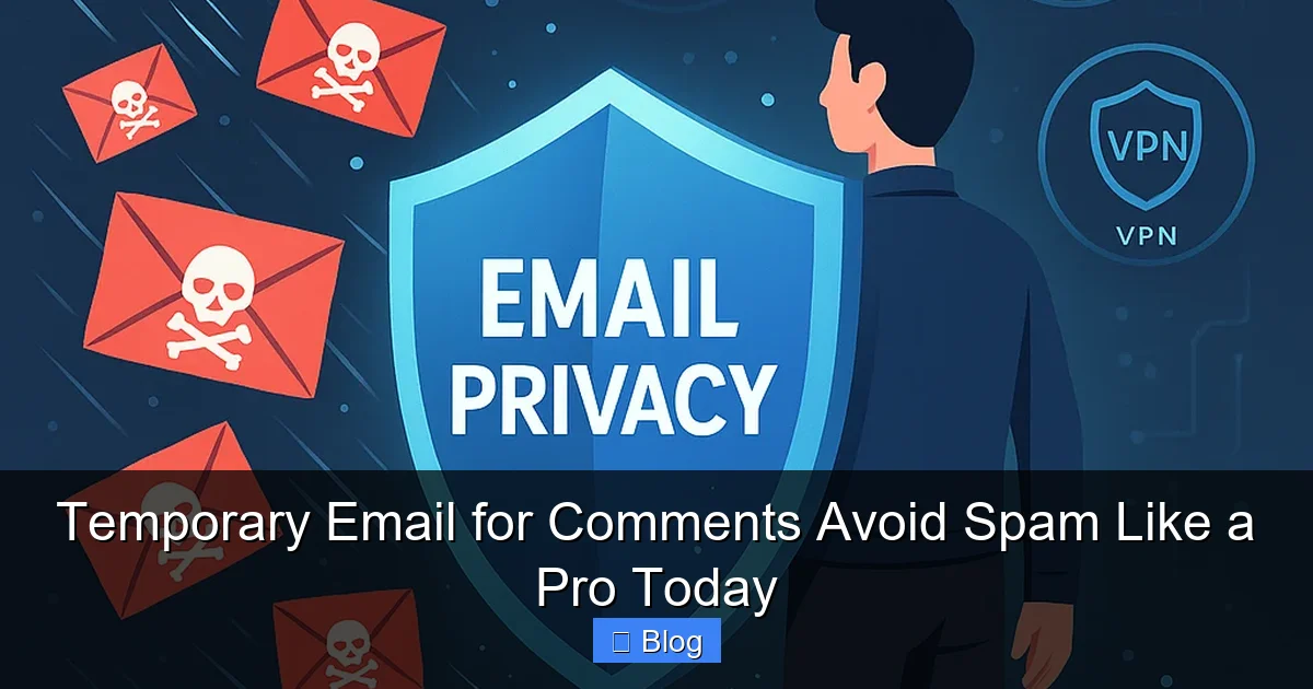 Temporary Email for Comments Avoid Spam Like a Pro Today