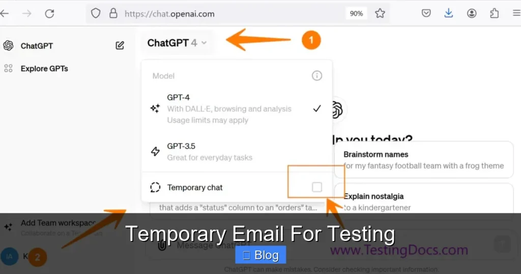 Temporary Email For Testing