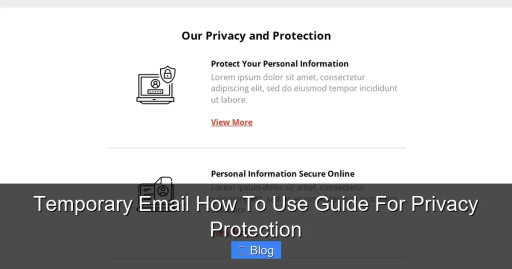 Temporary Email How To Use Guide For Privacy Protection
