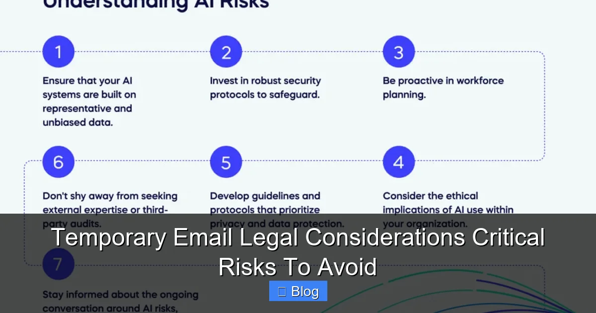 Temporary Email Legal Considerations Critical Risks To Avoid