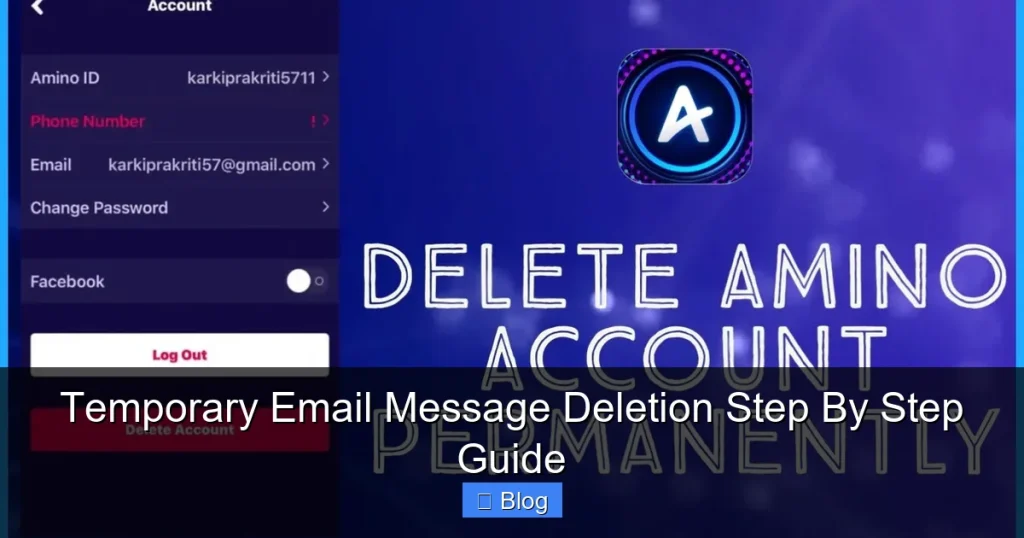 Temporary Email Message Deletion Step By Step Guide