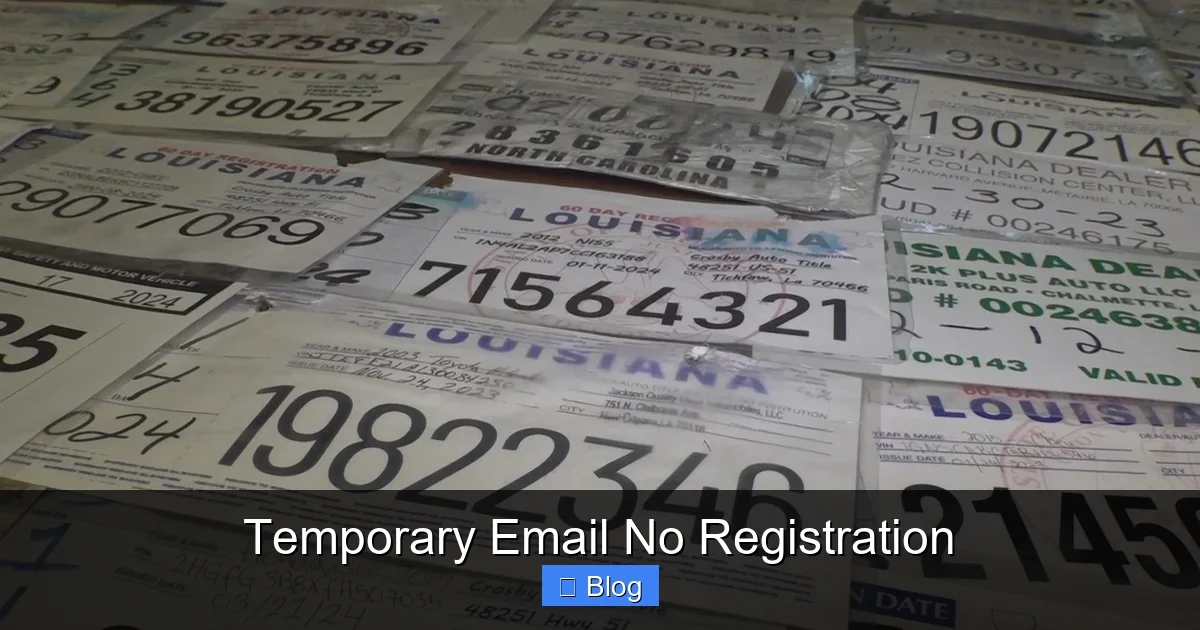 Temporary Email No Registration
