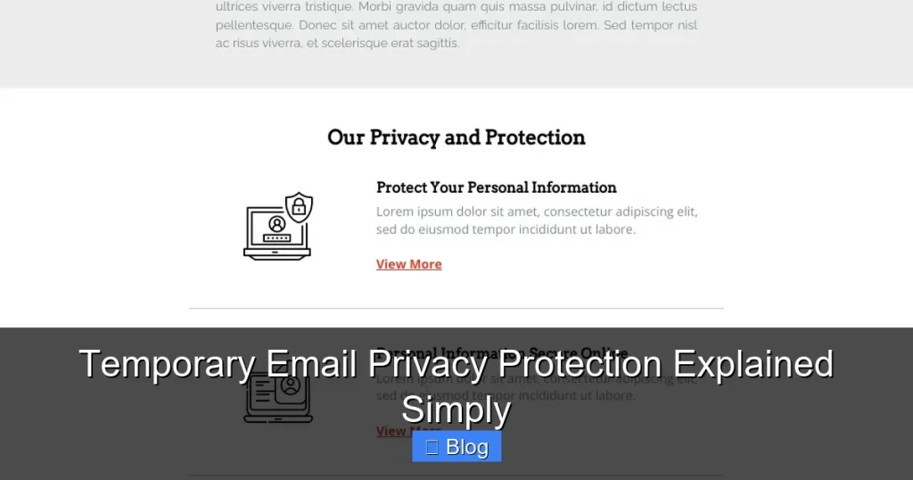 Temporary Email Privacy Protection Explained Simply