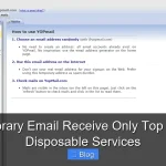 Temporary Email Receive Only Top 5 Free Disposable Services