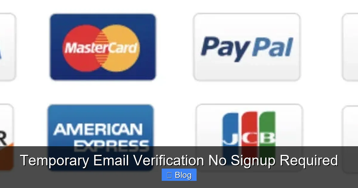 Temporary Email Verification No Signup Required
