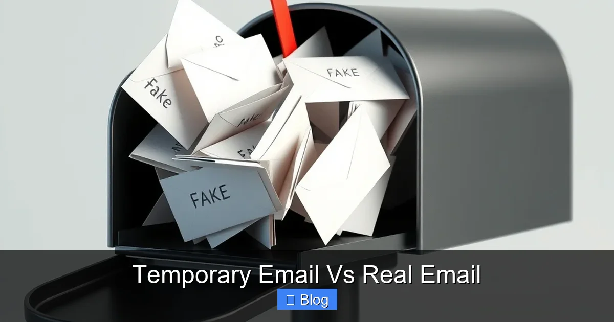 Temporary Email Vs Real Email