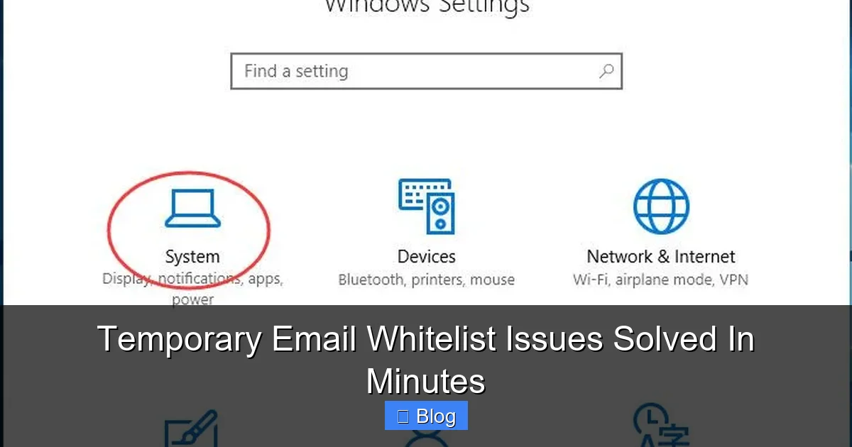 Temporary Email Whitelist Issues Solved In Minutes