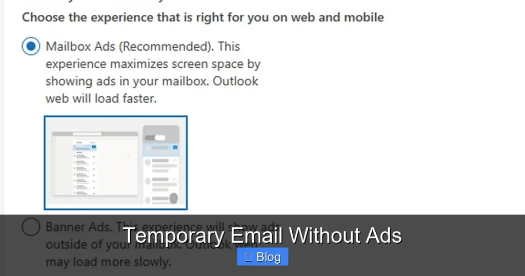 Temporary Email Without Ads