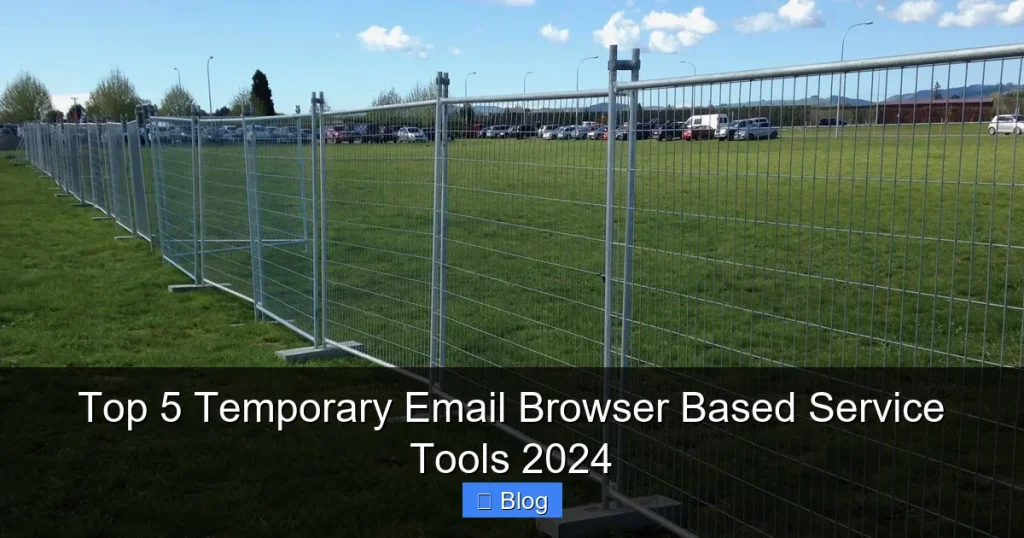Top 5 Temporary Email Browser Based Service Tools 2024