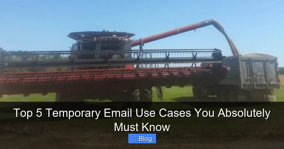 Top 5 Temporary Email Use Cases You Absolutely Must Know