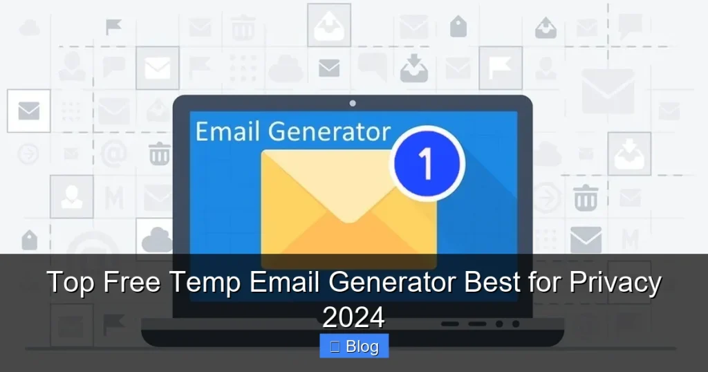 Top Free Temp Email Generator Best for Privacy 2024