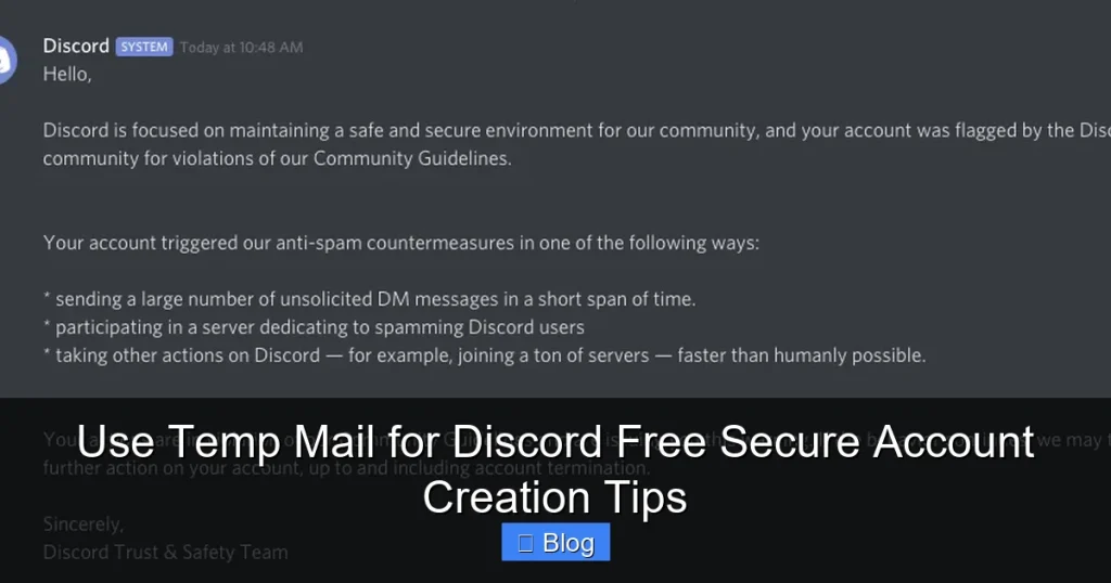 Use Temp Mail for Discord Free Secure Account Creation Tips