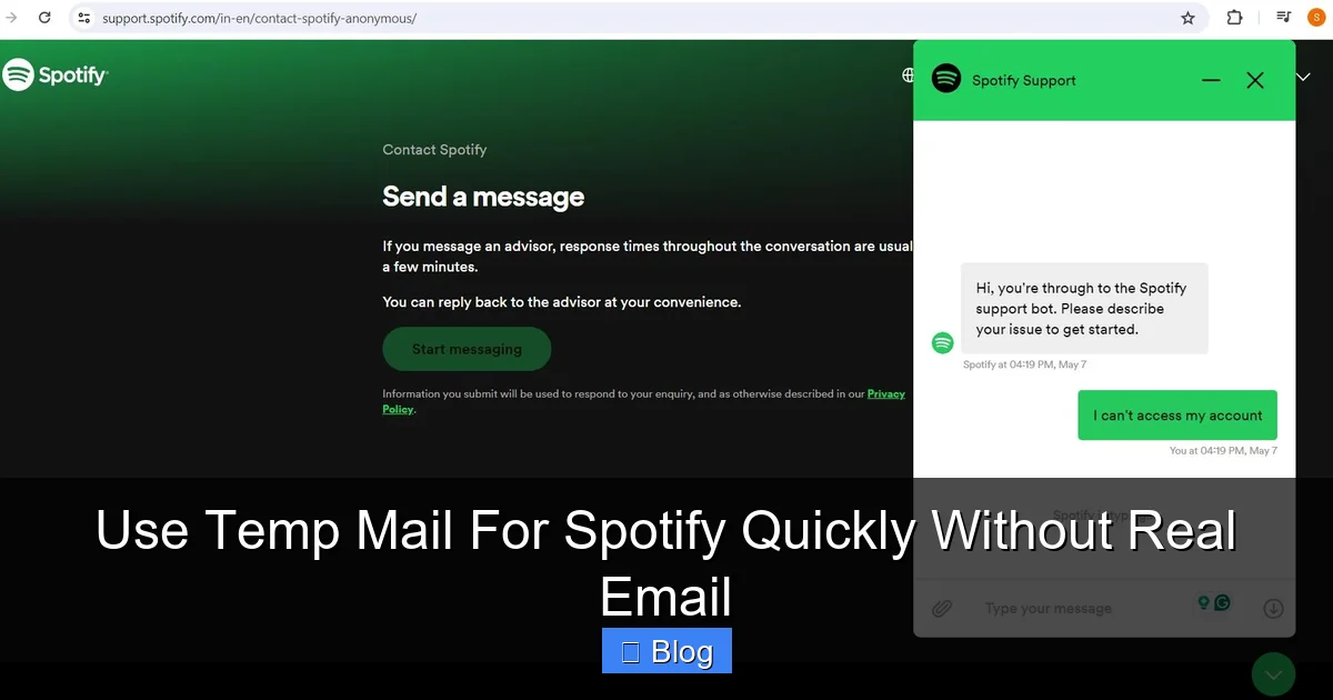 Use Temp Mail For Spotify Quickly Without Real Email