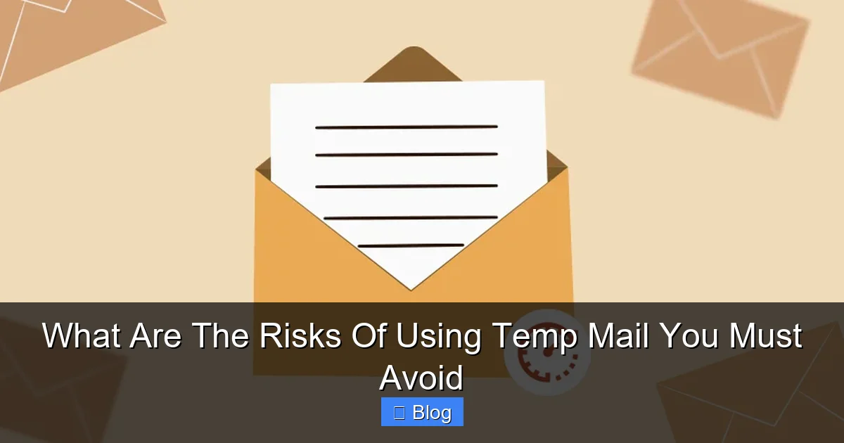 What Are The Risks Of Using Temp Mail You Must Avoid