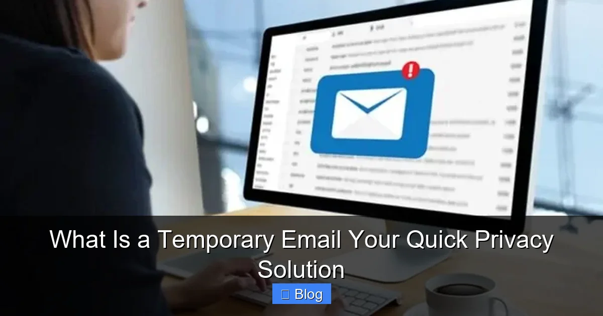 What Is a Temporary Email Your Quick Privacy Solution