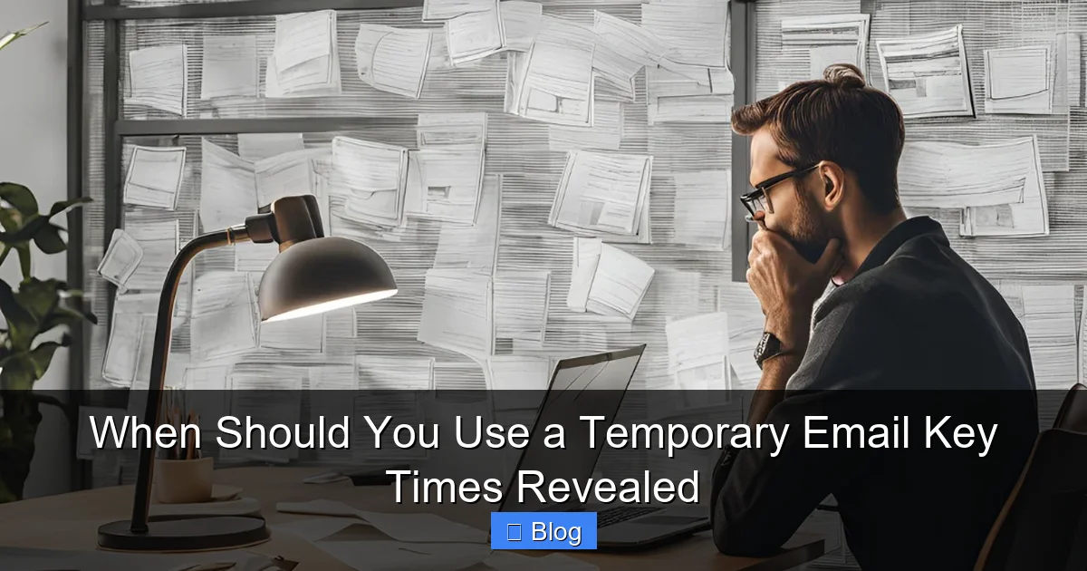 When Should You Use a Temporary Email Key Times Revealed