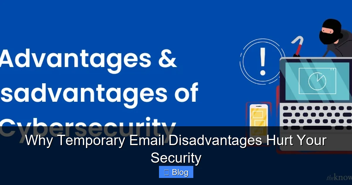 Why Temporary Email Disadvantages Hurt Your Security
