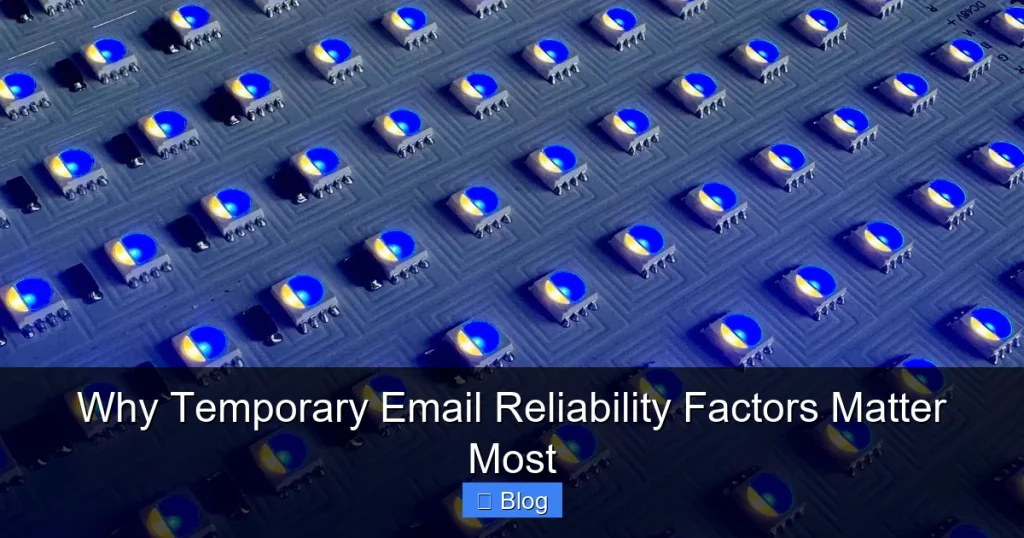 Why Temporary Email Reliability Factors Matter Most