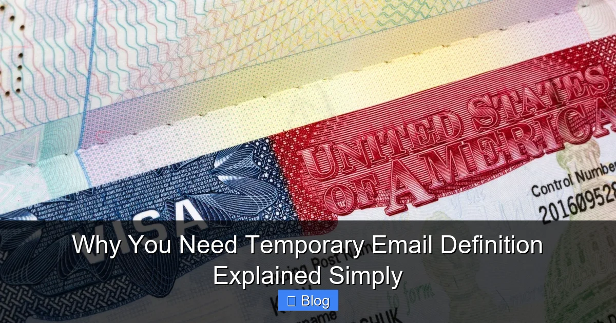 Why You Need Temporary Email Definition Explained Simply