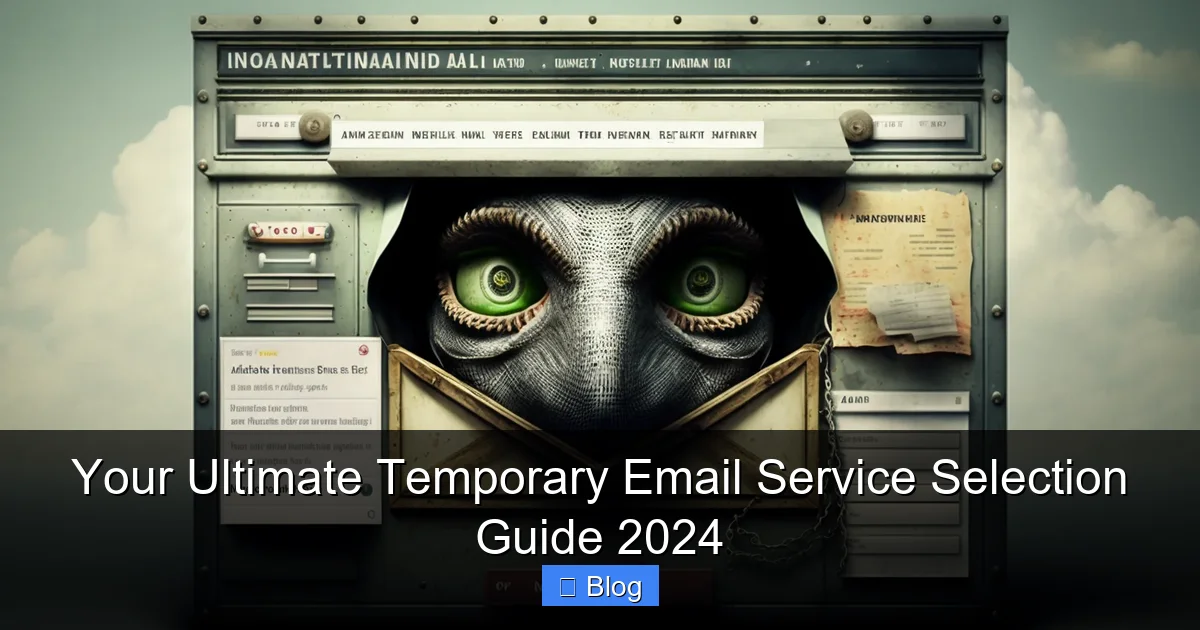 Your Ultimate Temporary Email Service Selection Guide 2024
